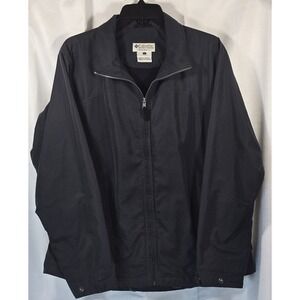 Columbia Black Full Zip Windbreaker‎ Light Rain Jacket Womens Size Large